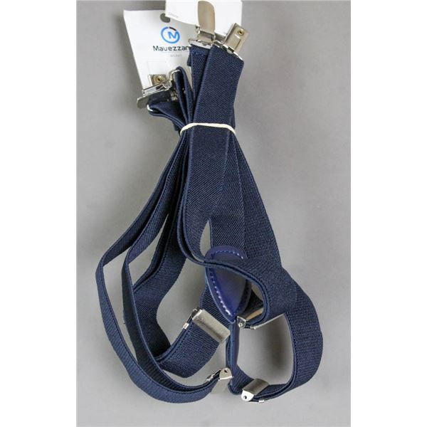 LOT OF 2 MAVEZZANO NAVY BLUE CHILDS SUSPENDERS