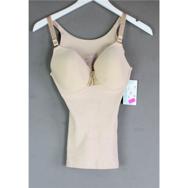 SHAPEEZ UNBELIEVABRA TANKEE- BEIGE; SIZE SMALL "A"