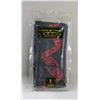 Image 1 : LOOK FROM LONDON O/S HOSIERY; BLACK/ RED SNAKE