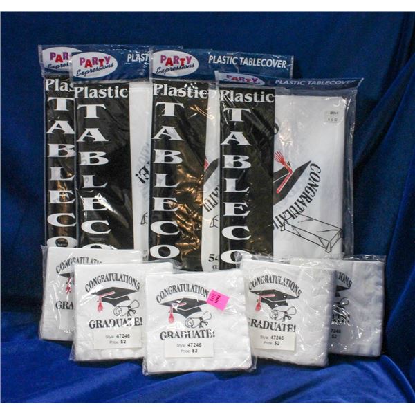 LOT OF NEW ASSORTED "CONGRATS GRADUATE" DECOR