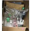 Image 1 : LARGE BOX OF ASSORTED HANGERS/ SIGNAGE &
