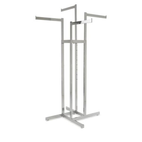 4 HANGER METAL CLOTHING STAND -STORE FIXTURE