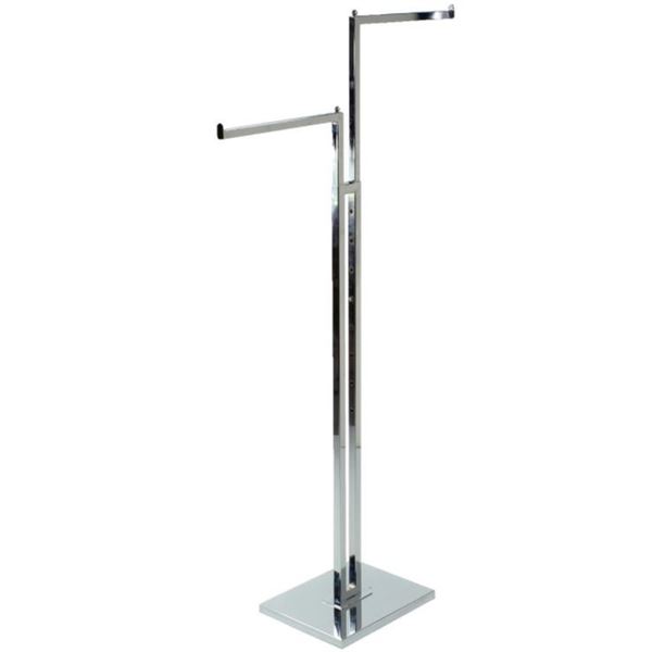 2 PLACE HANGER METAL CLOTHING STAND -STORE FIXTURE