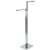 Image 1 : 2 PLACE HANGER METAL CLOTHING STAND -STORE FIXTURE