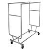 Image 1 : XL DOUBLE METAL CLOTHING ROLLING  RACK- STORE