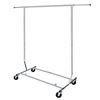 Image 1 : SINGLE METAL CLOTHING ROLLING  RACK- STORE