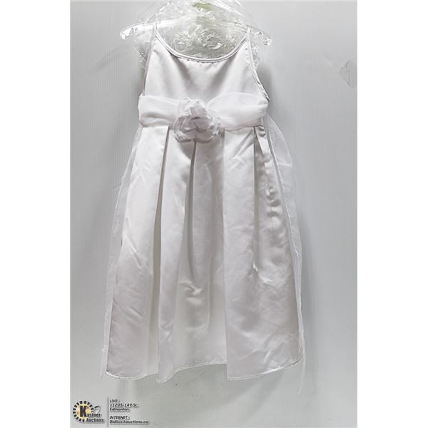 NEW - KIDS SZ 6X WHITE FORMAL. WEDDING