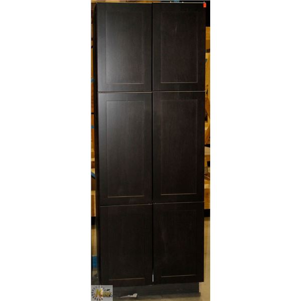 TALL PANTRY 24" D X 30" W X 84" T  C/W 3 RH DOORS