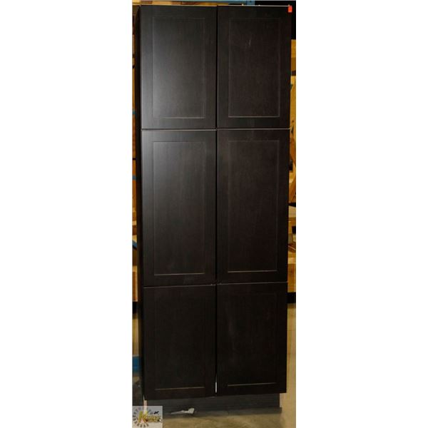 TALL PANTRY 24" D X 30" W X 84" T  C/W 3 RH DOORS