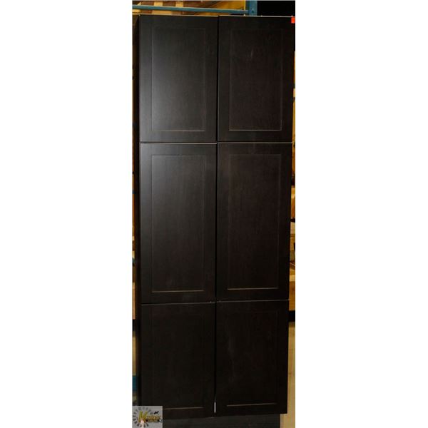 TALL PANTRY 24" D X 30" W X 84" T  C/W 3 RH DOORS