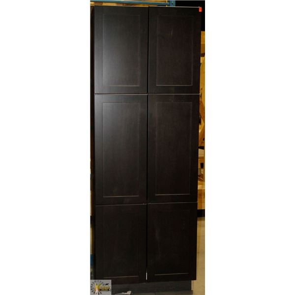 TALL PANTRY 24" D X 30" W X 84" T  C/W 3 RH DOORS