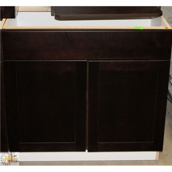 SINK VANITY BASE CABINET 33" WIDE C/W 2 DOORS