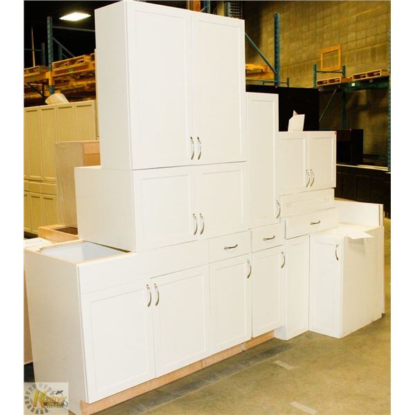 10 WHITE CAB THERMOFOIL KITCHEN WITH DESK AREA 8