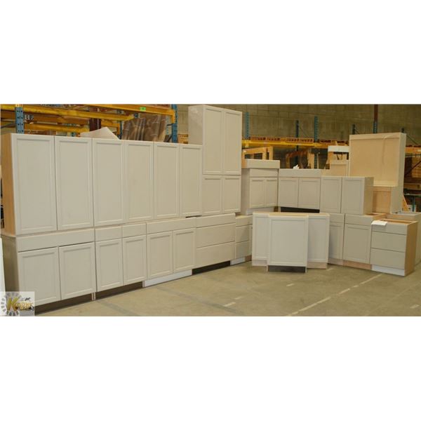 22 BOX KITCHEN AND VANITIES WITH MOLDINGS, COLOUR