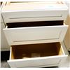 Image 2 : WHITE VANITY BASE CAB 30" W VERTICAL 3 DRW 35" T
