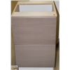 Image 1 : WHITE DESK BASE CAB X 2 DRAWER 18" W X 21" D X 29"