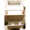 Image 2 : WHITE DESK BASE CAB X 2 DRAWER 18" W X 21" D X 29"