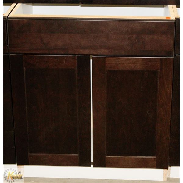 SINK VANITY BASE CABINET 27" WIDE C/W 2 DOORS
