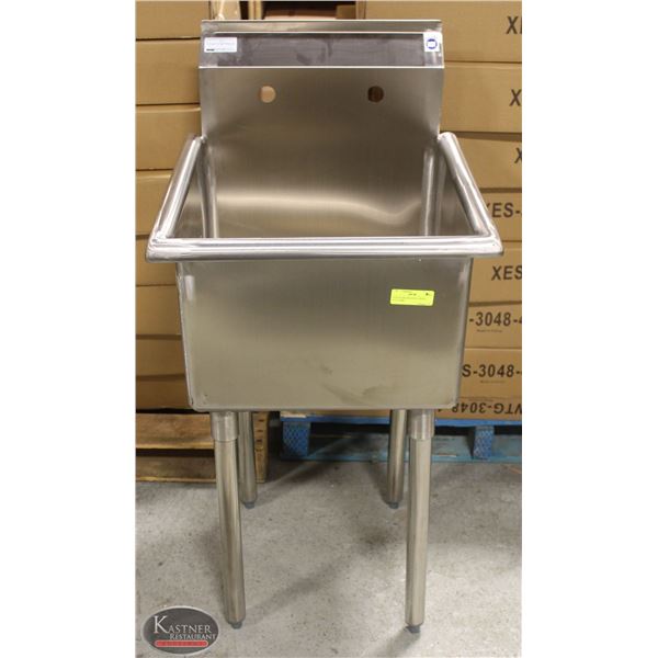 NEW STAINLESS STEEL SINGLE WELL SINK