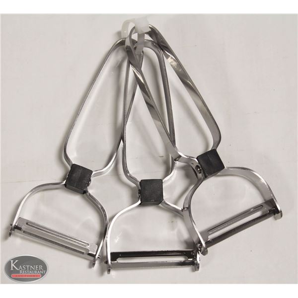 3 NEW JOHNSON ROSE 2" VEGETABLE PEELERS