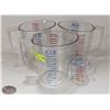 Image 1 : 3 RUBBERMAID 8 CUP POLY CARB MEASURES W/ 1 - 1 CUP