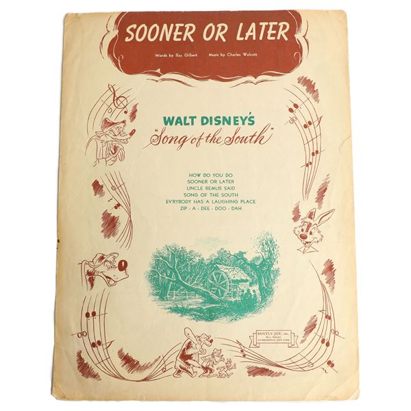 Disney Song of the South Sheet Music
