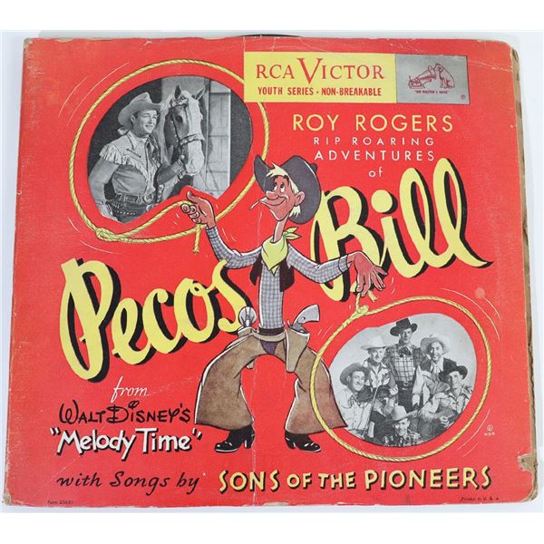 Disney "Melody Time, Pecos Bill" Music Album