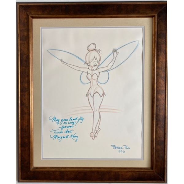 Disney Tinker Bell Print Signed by Margaret Kelly