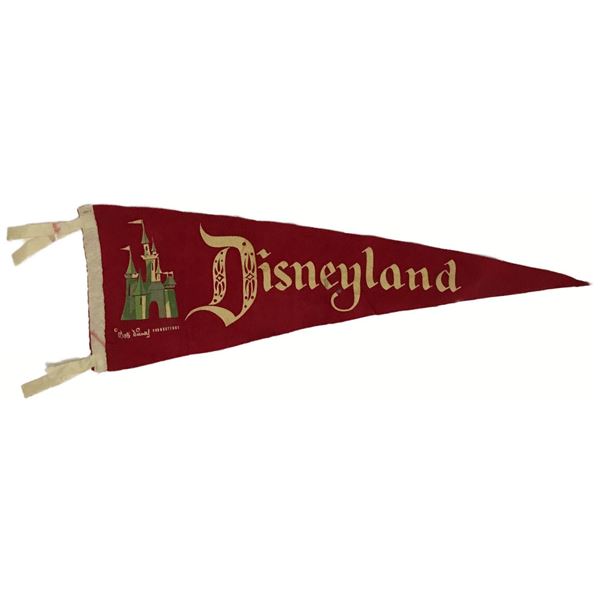 Disneyland 1950's-60's Pennant