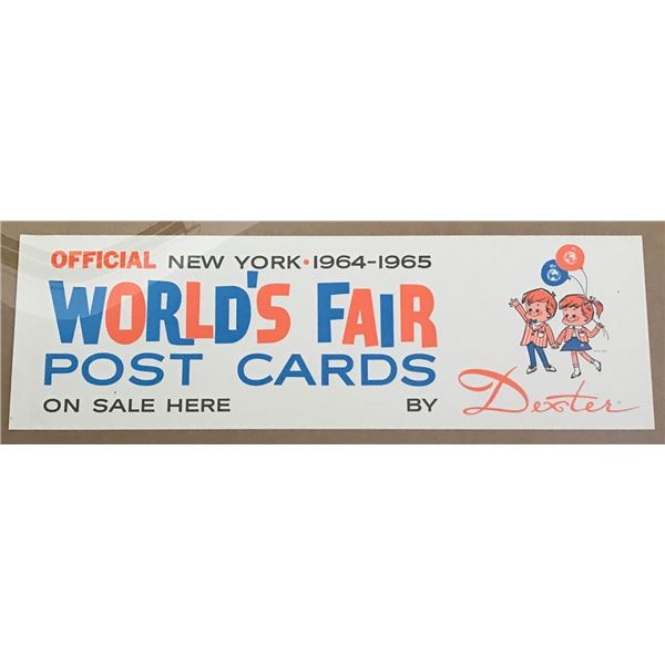 1964 New York World's Fair Post Cards Banner