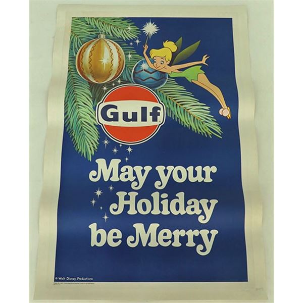 Tinker Bell & Gulf "May your Holiday be Merry" Poster