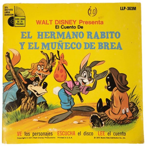 Disney "El Hermano Rabito Y El MuÃ±eco De Brea" Album