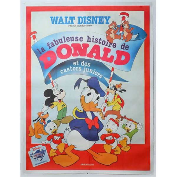Disney "Donald et des castors juniors" Poster