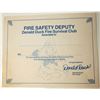 Image 1 : Disney Donald Duck Fire Safety Deputy Certificate