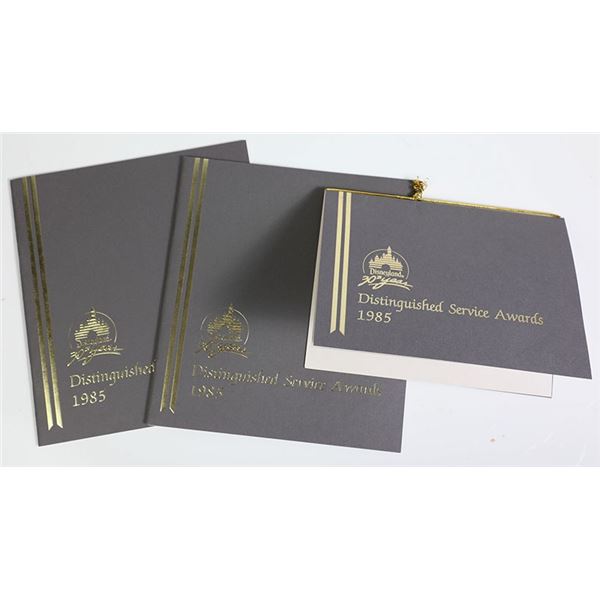 Disneyland 1985 Distinguished Awards Packet
