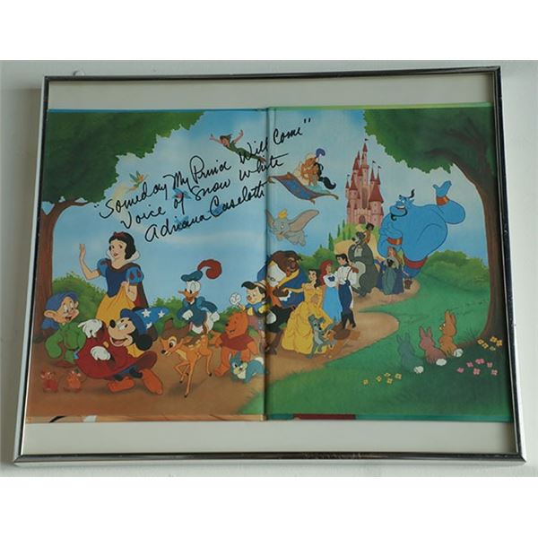 Disney Book Signed Adriana Caselotti (Snow White)