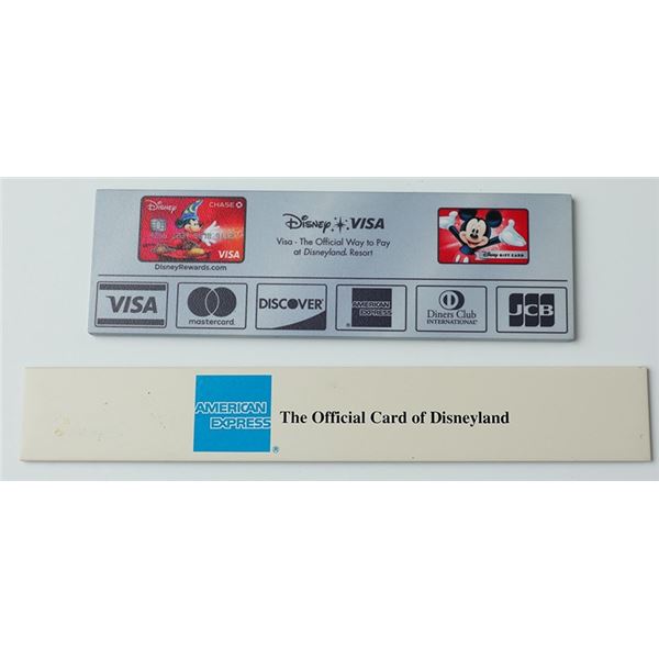 Disneyland Resort Cashier Payment Displays