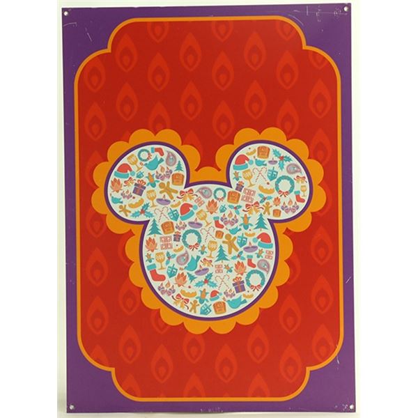 Disney DCA Mickey Mouse Holiday Prop Sign II