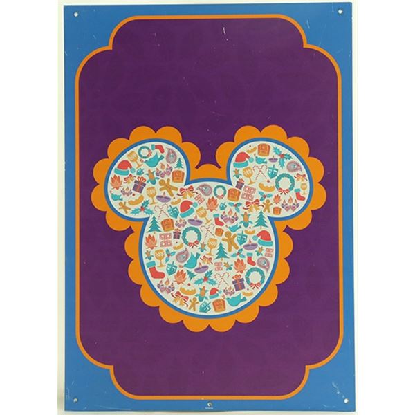 Disney DCA Mickey Mouse Holiday Prop Sign III