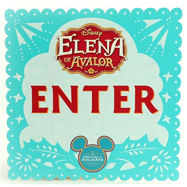 Disneyland Elena of Avalor Park Entrance Sign