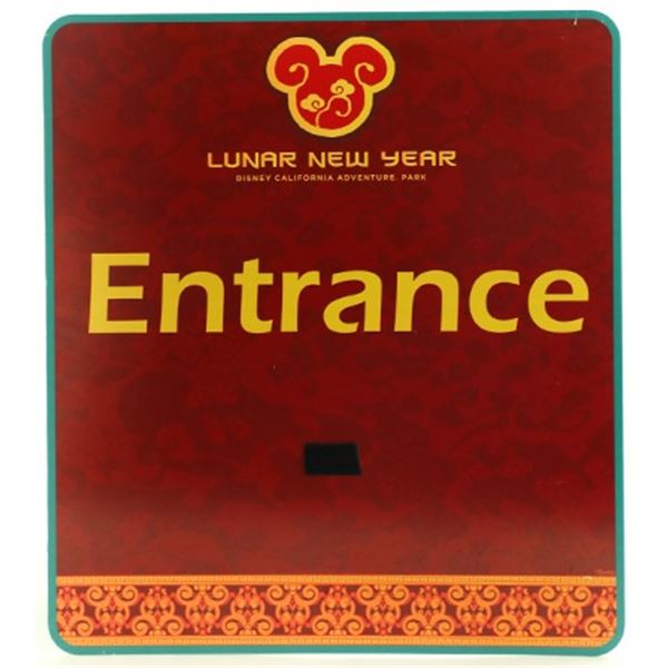 Disney DCA Lunar New Year Park Entrance Sign