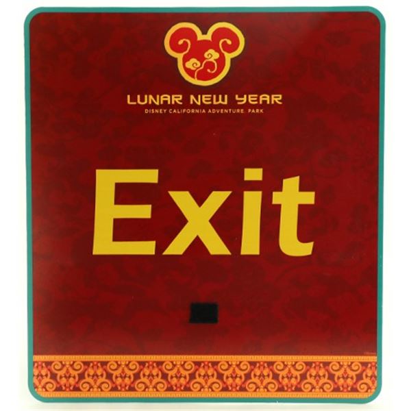 Disney DCA Lunar New Year Park Exit Sign