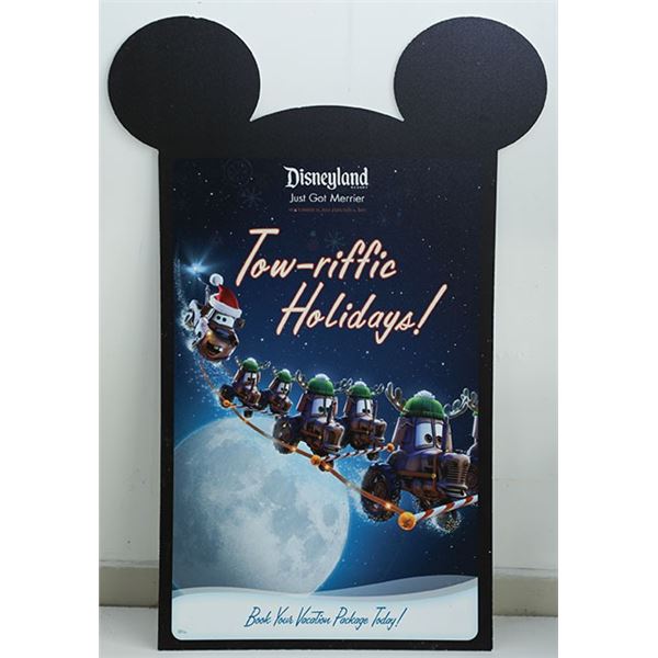 Disneyland "Tow-riffic Holidays" Park Sign