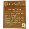 Image 1 : Aulani Disney Resort & Spa Filming Today Sign
