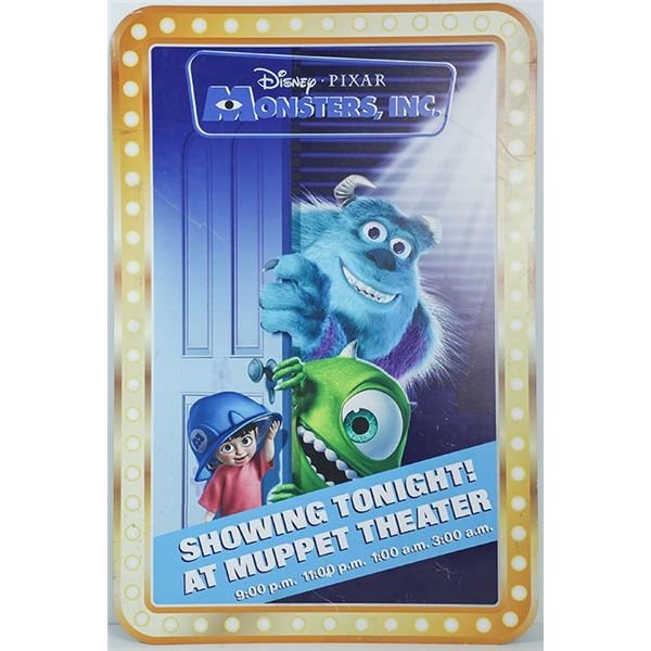Disney DCA Muppet Theater Monsters, Inc. Sign
