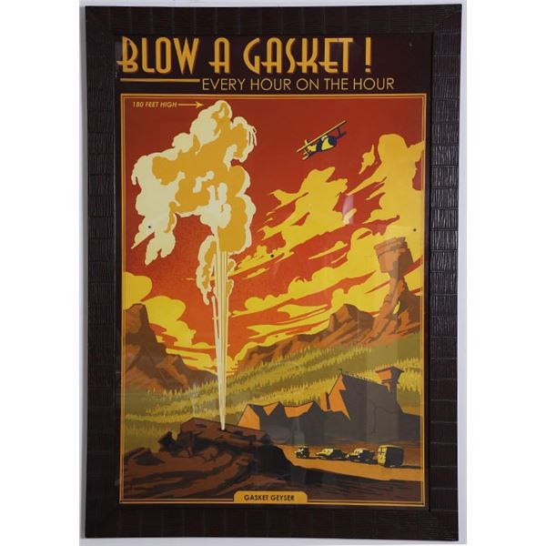 Disney Cars Premiere Prop Used Poster