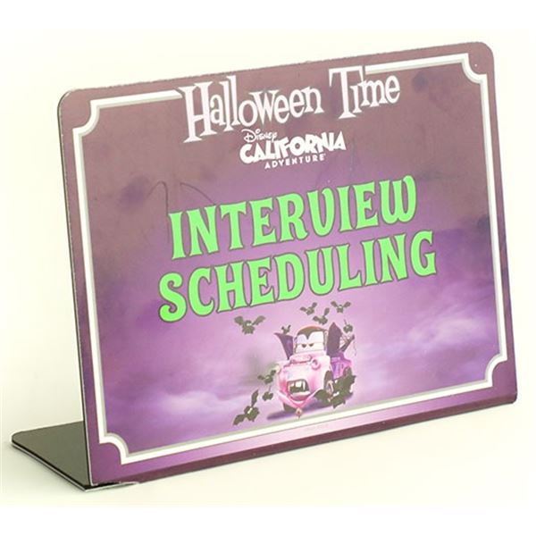 Disney DCA Halloween Time Park Sign