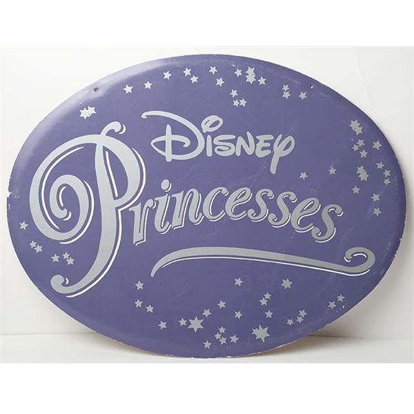Disney Store "Disney Princess" Display Sign