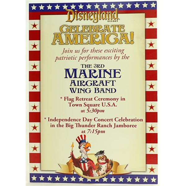 Disneyland Celebrate America! Event Poster