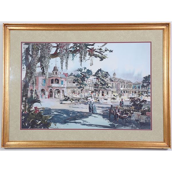 Herb Ryman New Orleans Square Concept Art Print